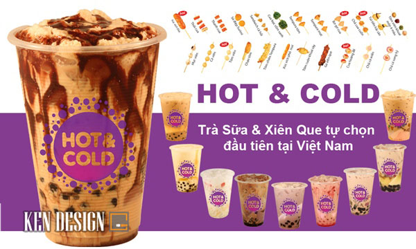 thiết kế quán trà sữa đẹp